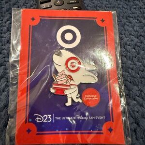 Target Exclusive Collectible Pin with Red and White Design